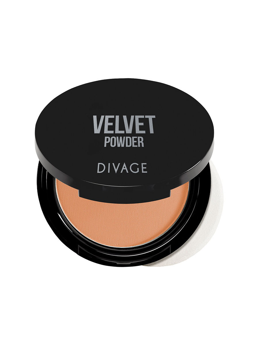 DIVAGE КОМПАКТНАЯ ПУДРА ДЛЯ ЛИЦА VELVET 9 Г